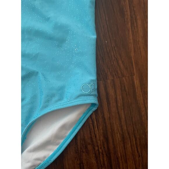Girls medium Ocean Pacific turquoise swimsuit - Picture 3 of 4